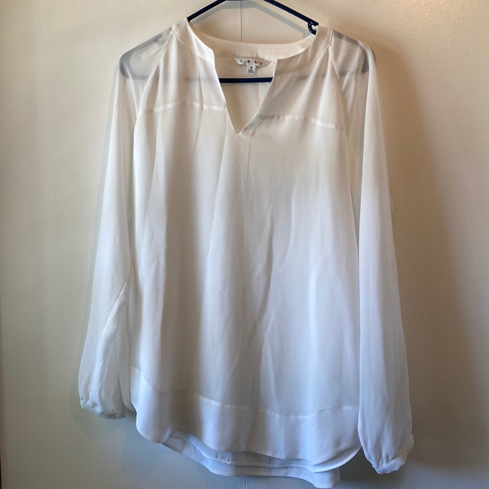 CAbi White Blouse